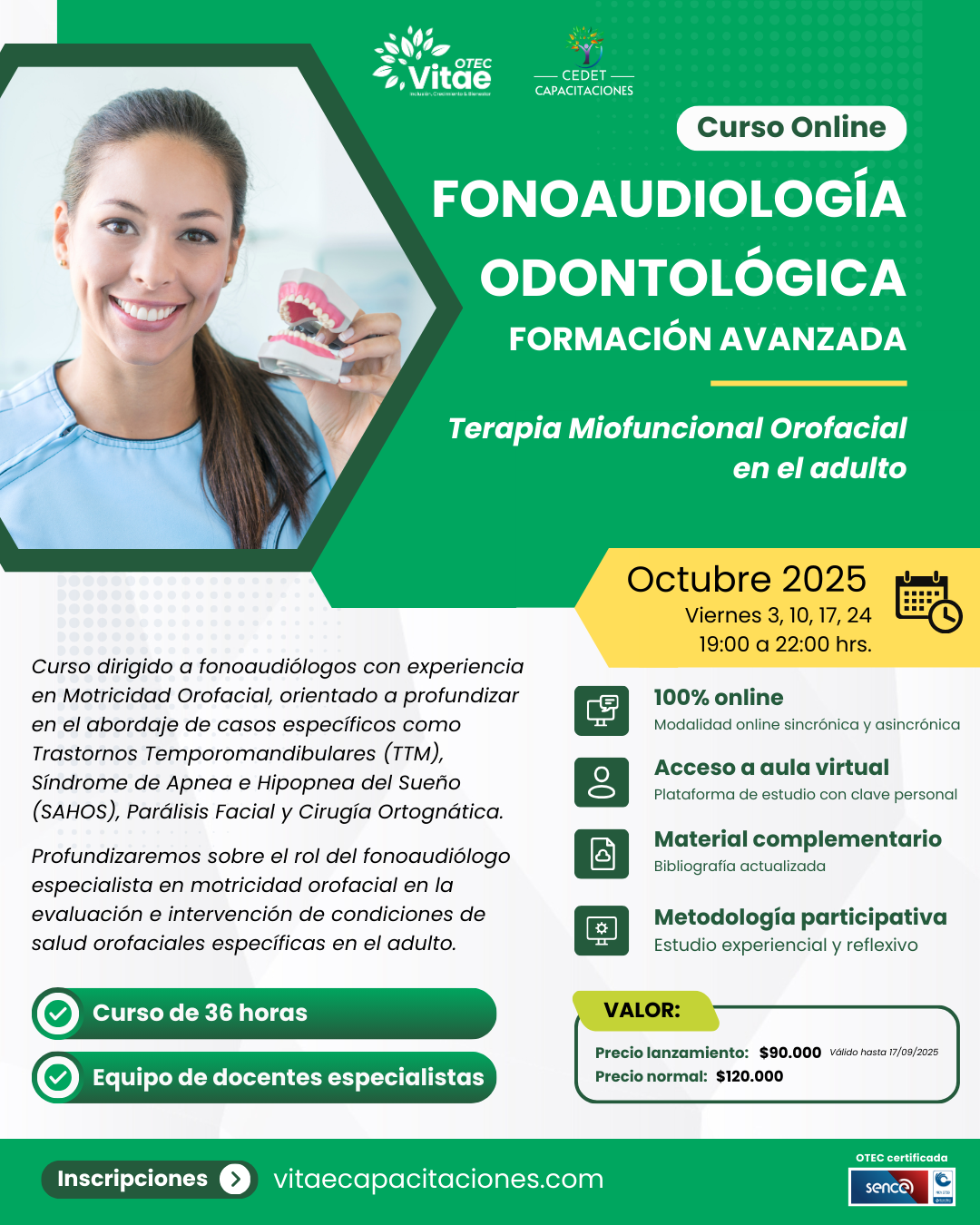 Fonoaudiología Odontológica. Formación Avanzada: Terapia Miofuncional orofacial en el adulto
