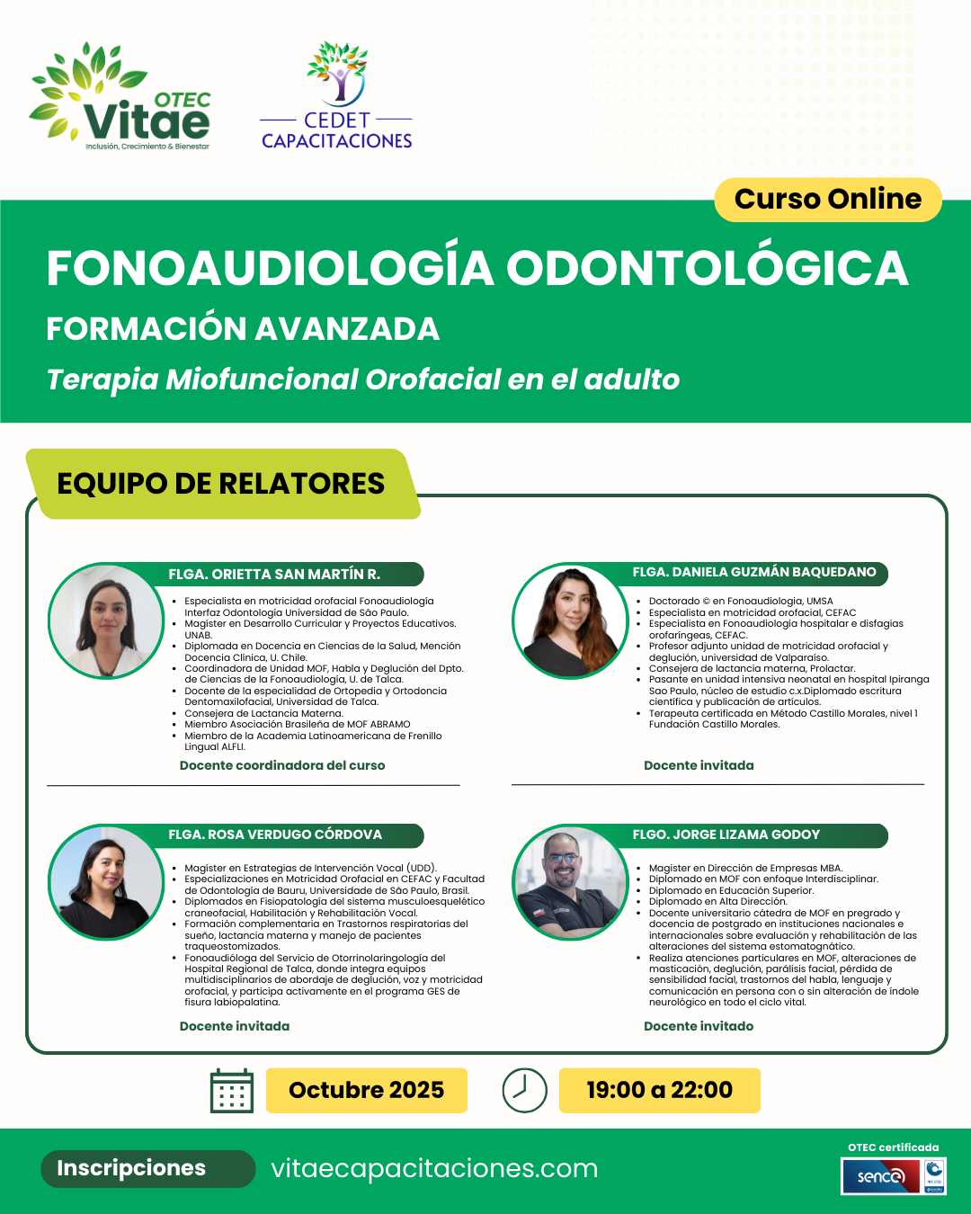 Fonoaudiología Odontológica. Formación Avanzada: Terapia Miofuncional orofacial en el adulto - Imagen 2